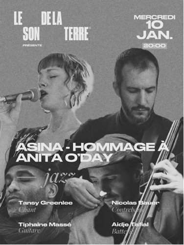 Hommage Anita O'Day ASINA Quartet Son de la Terre